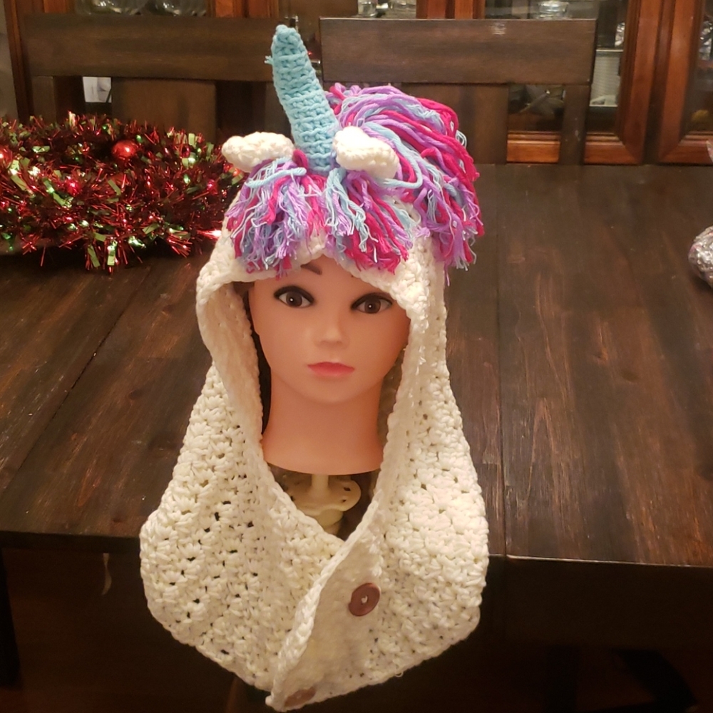 Children's unicorn wool hat